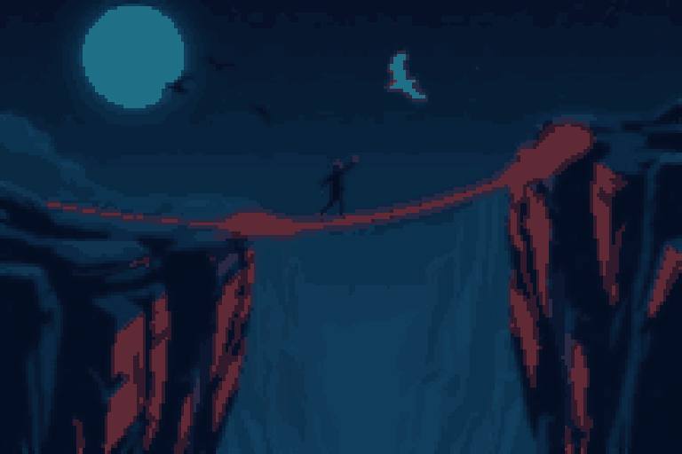 Tightrope — Hold your balance above the canyon