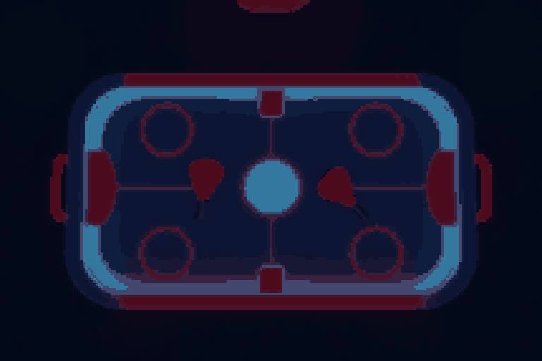 Air Hockey — Coloured object as your mallet on a real air hockey table