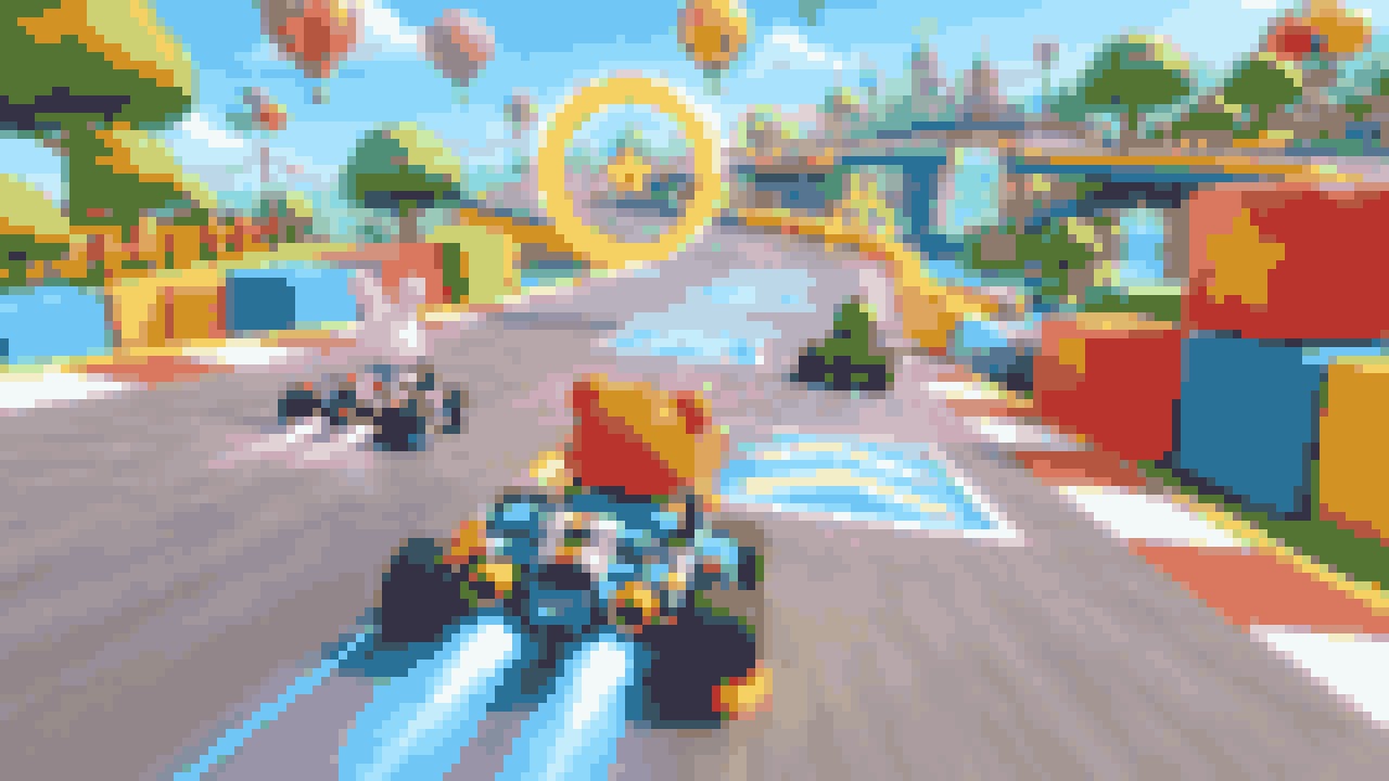 Kart Chaos — A colourful kart track you steer with your body